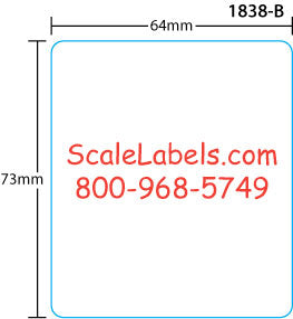 Ishida DP-4000 73mm Blank Scale Labels