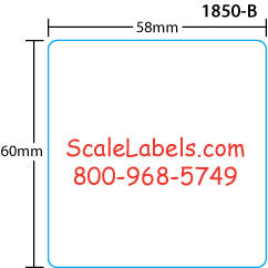Bizerba 60mm Blank Scale Labels, 60mm Labels for Bizerba Scale