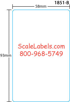 Bizerba 93mm Blank Scale Labels, Labels for Bizerba Scale 93mm