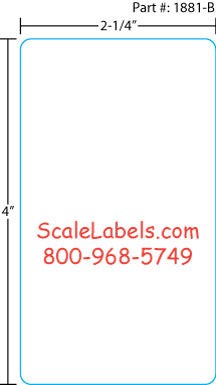 Hobart Ultima 2000 4" Scale Labels UWU400