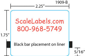 Hobart Quantum/HLX/HTi/HTm 1.75"  Blank Scale Labels
