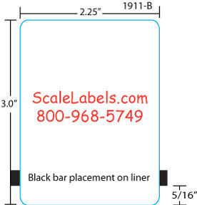 Hobart Quantum/HLX/HTi/QWU300 3" Blank Scale Labels #1911B