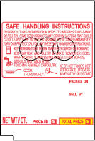 Tec SL66-30 68.8mm Tamperproofed Safe Handling Scale Labels