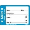 2"x 3" Mon Day of the Week - Ultra Removable Labels