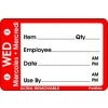 2"x 3" Wednesday Day of the Week - Ultra Removable Labels