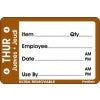 2"x 3" Thursday Day of the Week - Ultra Removable Labels