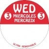Wednesday Red Ultra Removable 2" Circle Labels