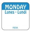 Monday Blue Removable Food Rotation Labels