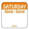 Saturday Orange Food Rotation Labels