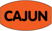Cajun DayGlo Labels, Cajun Flavor Stickers