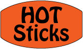 Hot Sticks Labels, Hot Stick Stickers
