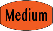 Medium Short Oval Labels, Medium Flavor Stickers