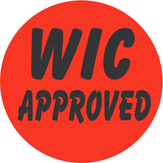 WIC Approved Labels, WIC Approved Stickers 1000/Roll