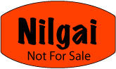 Nilgai Not For Sale DayGlo Labels