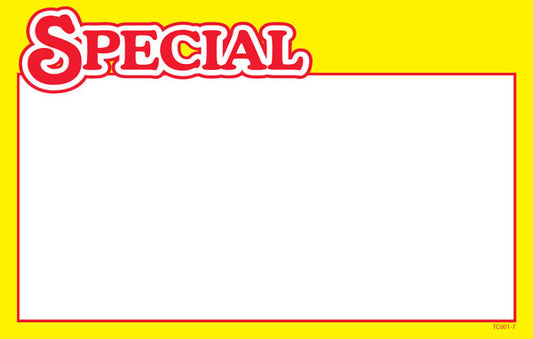 3.5" x 5.5" SPECIAL Sign Card Blanks