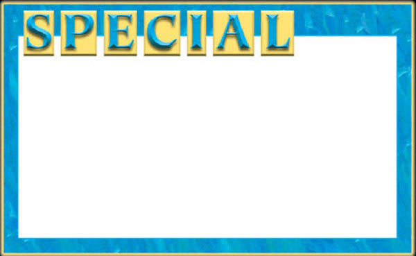 11" x 7" SPECIAL Sign Card Blanks