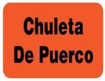 Chuleta De Puerco Label