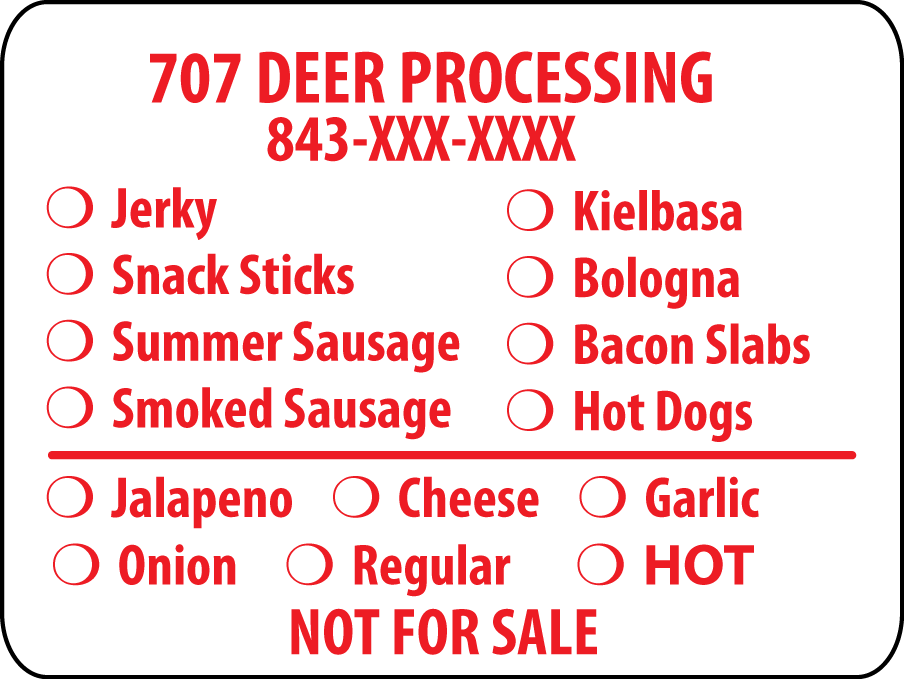 Deer/Venison Specialty Labels, Available only at ScaleLabels.com