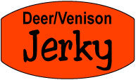 Deer/Venison Jerky Labels, Deer/Venison Jerky Stickers