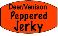 Deer/Venison Peppered Jerky Labels, Stickers
