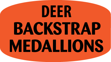 Deer Backstrap Medallions DayGlo Labels, Stickers