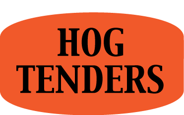 Hog Tenders DayGlo Label, Hog Tenders Stickers