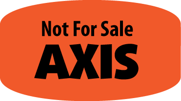 Not For Sale Axis Dayglo Label