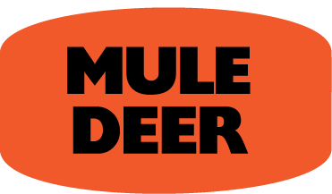 Mule Deer DayGlo Label