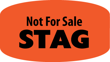 Not For Sale Stag DayGlo Label