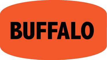 Buffalo DayGlo Labels, Buffalo Stickers