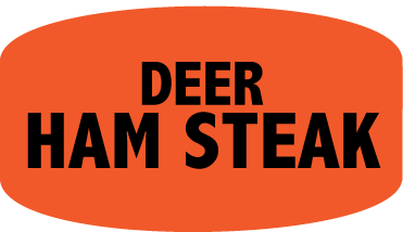 Deer Ham Steak Labels, Deer Ham Steak Stickers