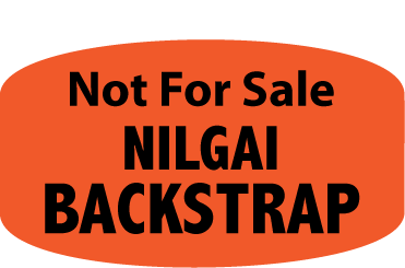 Not For Sale Nilgai Backstrap DayGlo Label