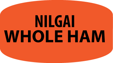 Nilgai Whole Ham Labels, Nilgai Whole Ham Stickers
