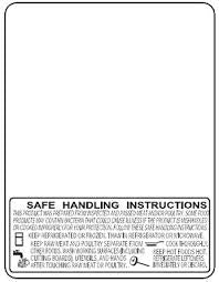 Avery Berkel GX250 75mm Safe Handling Scale Labels #1454sh