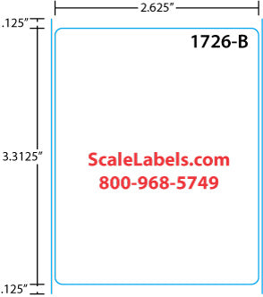 Mettler Toledo 350/8450/bPro UPC 3.3" Blank Scale Labels